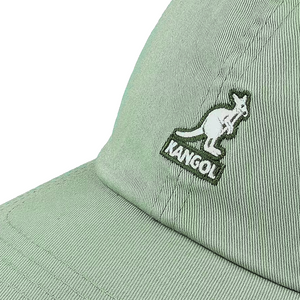 Kangol Washed Baseball Cap Oil Green