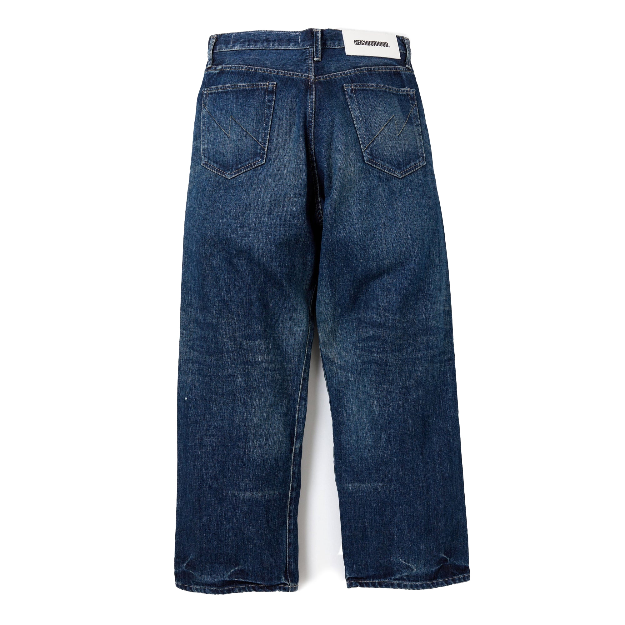 Neighborhood Washed Denim Dp Wide Pants Indigo
