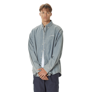 thisisneverthat Washed Denim Shirt Washed Blue