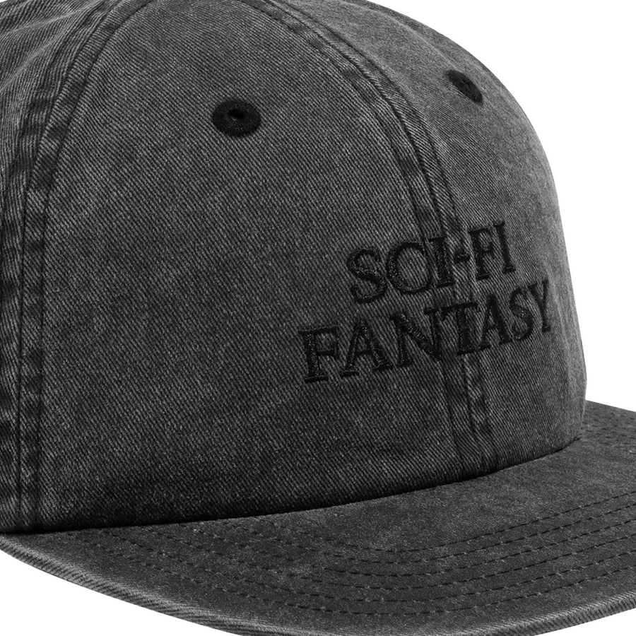 Sci-Fi Fantasy Wasted Logo Hat Black