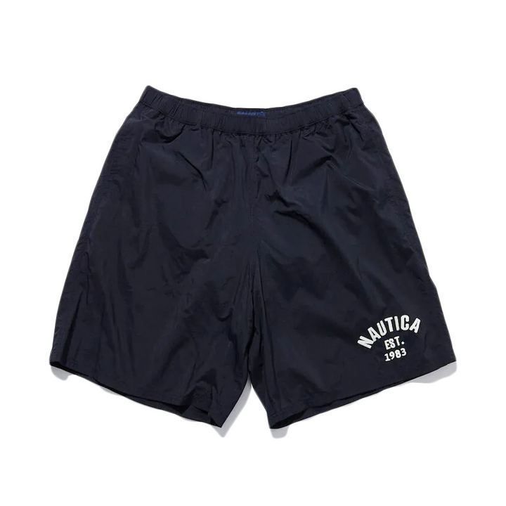 Nautica Japan Water Repellent Nylon Track Shorts Navy