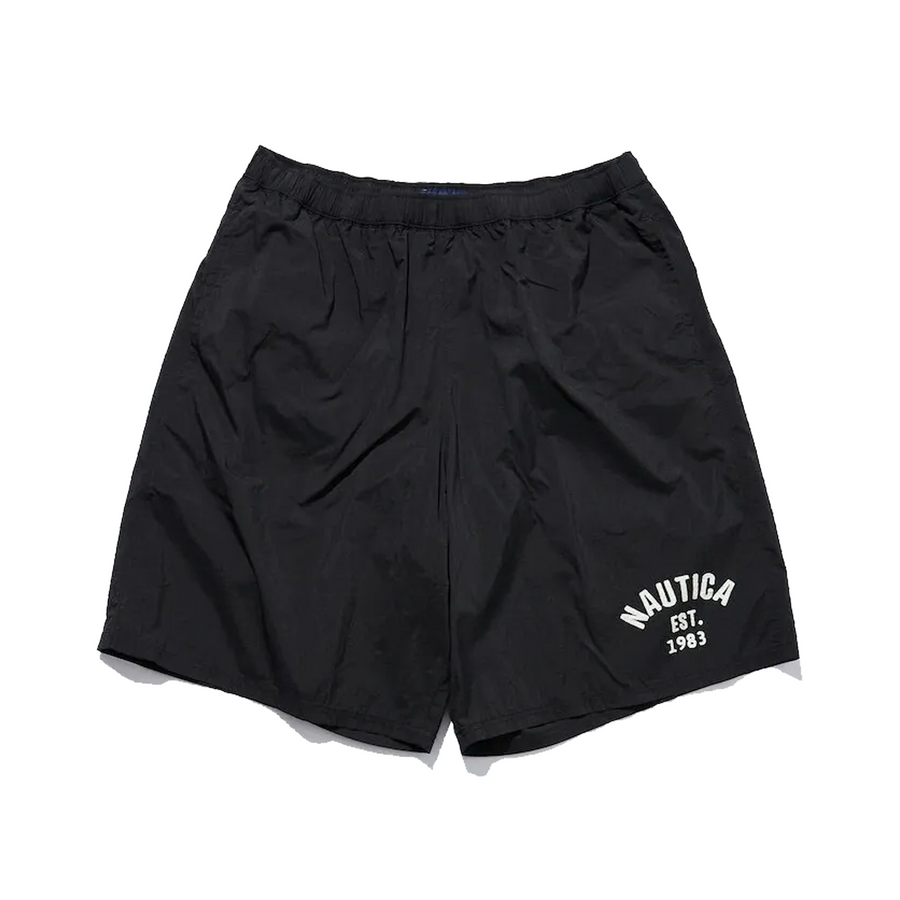 Nautica Japan Water Repellent Nylon Track Shorts Black