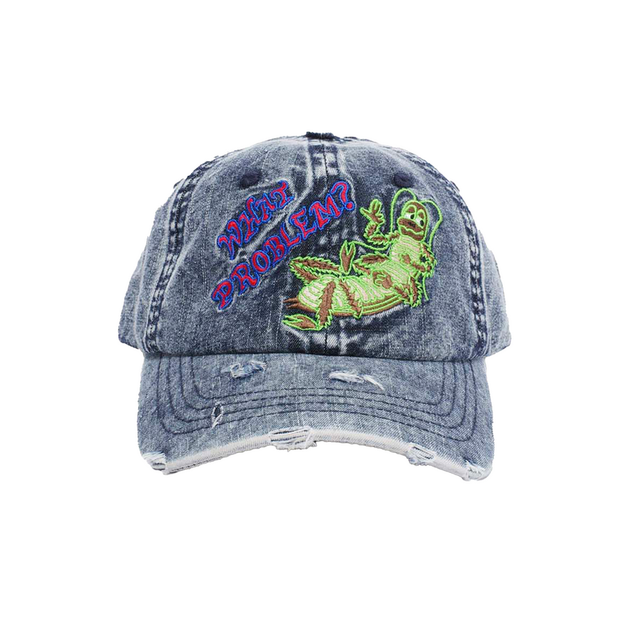 Jungles Jungles What Problem Distressed 6 Panel Distressed Denim