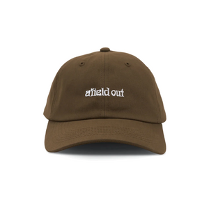 Afield Out | Wordmark Cap | Brown | AOSU23-WH