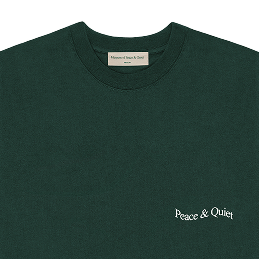 Museum Of Peace & Quiet Wordmark T-Shirt Pine