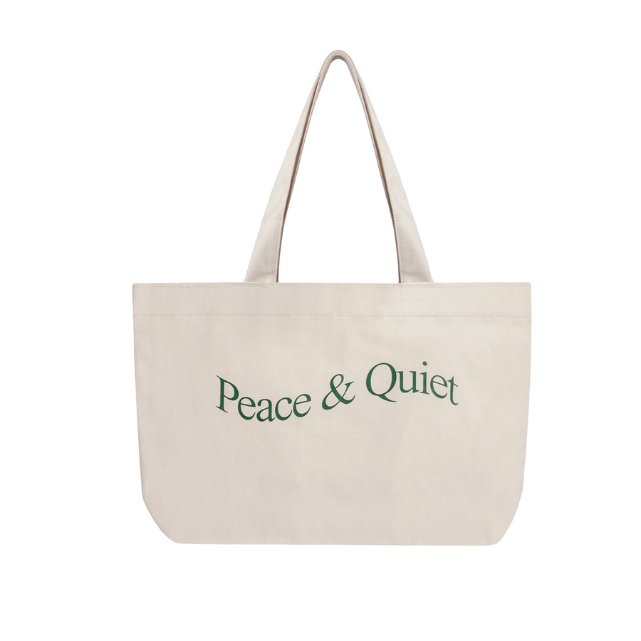 Museum Of Peace & Quiet Wordmark Tote Bag Bone