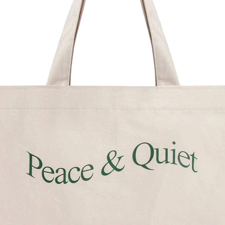 Museum Of Peace & Quiet Wordmark Tote Bag Bone