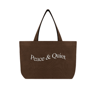 Museum Of Peace & Quiet Wordmark Tote Bag Brown