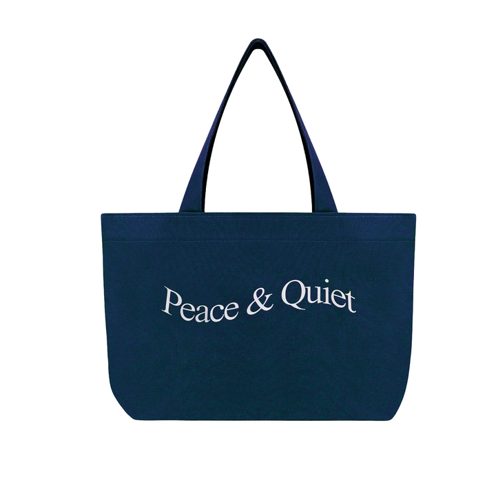 Museum Of Peace & Quiet Wordmark Tote Bag Navy