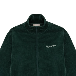 Museum Of Peace & Quiet Wordmark Velour Jacket Pine