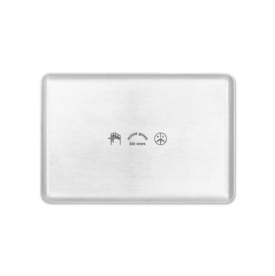 Mister Green XL Logo Rolling Tray Aluminum