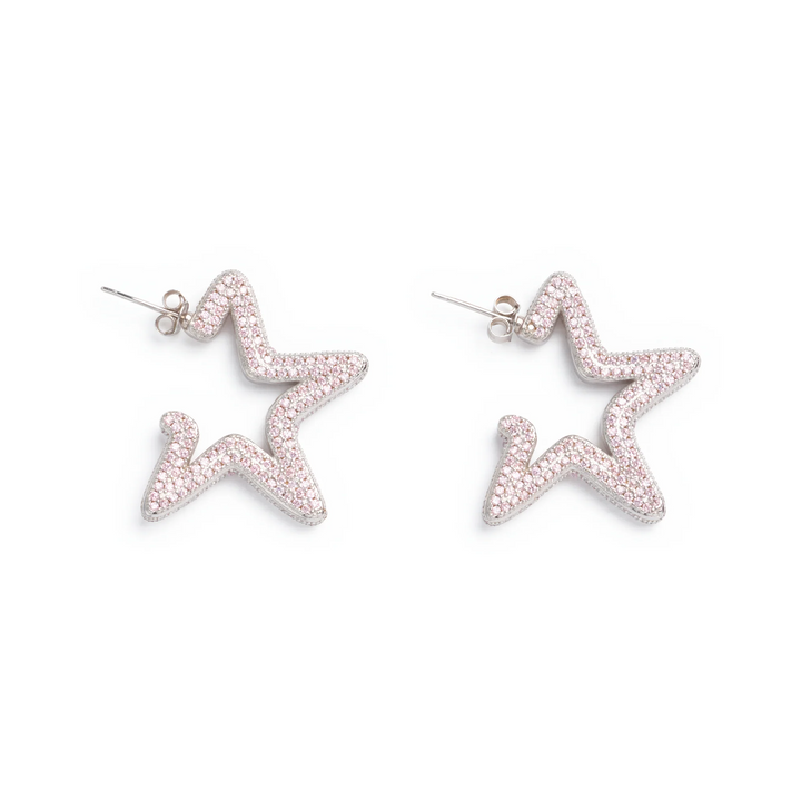 Collina Strada Super Star Hoops Pink