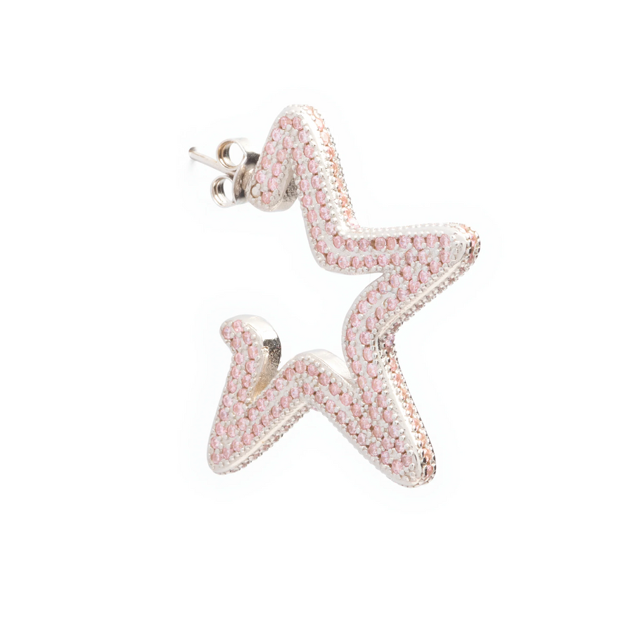 Collina Strada Super Star Hoops Pink