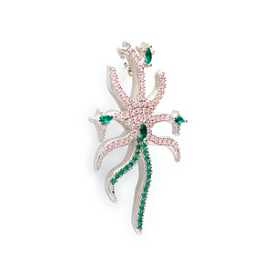 Collina Strada Etoile Earrings Soft Pink Emerald