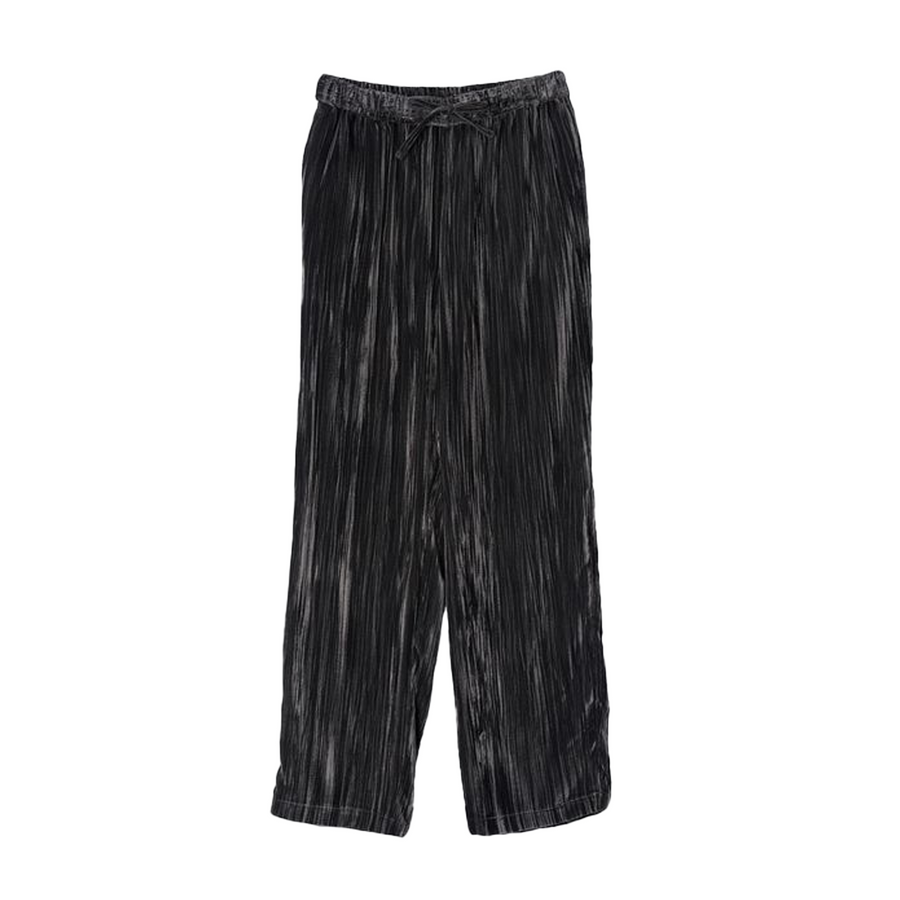 Yoke Velvet Easy Pants Black