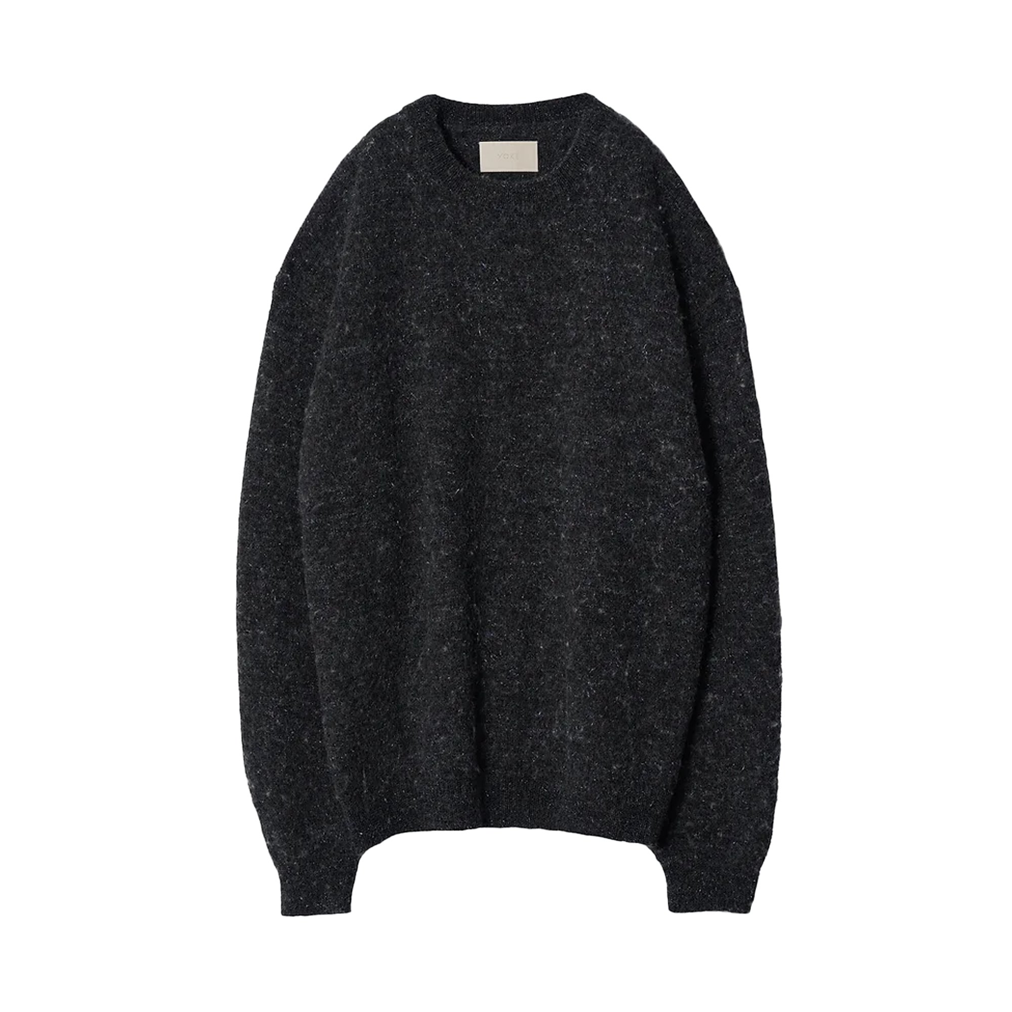 Yoke Pearl Glitter Blend Wool Crewneck Sweater Charcoal – Laced Yoke Pearl Glitter Blend Wool Crewneck Sweater Charcoal – Laced
