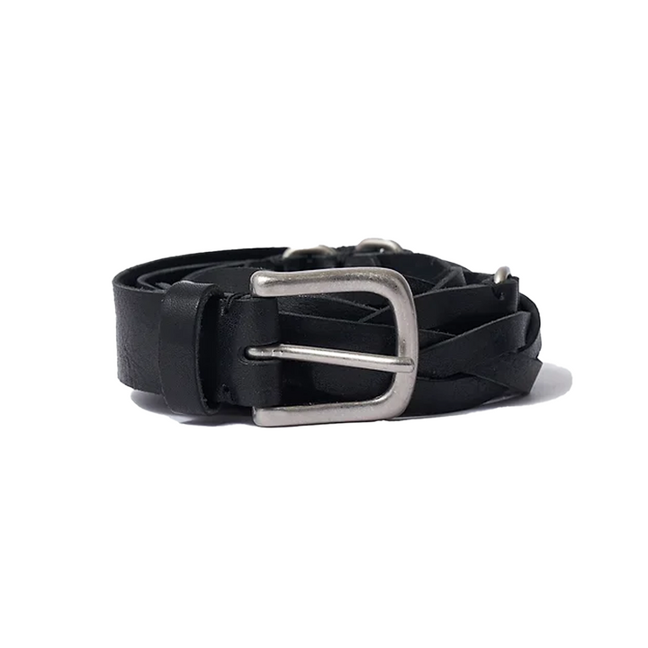 Yoke Leather Western Belt Black