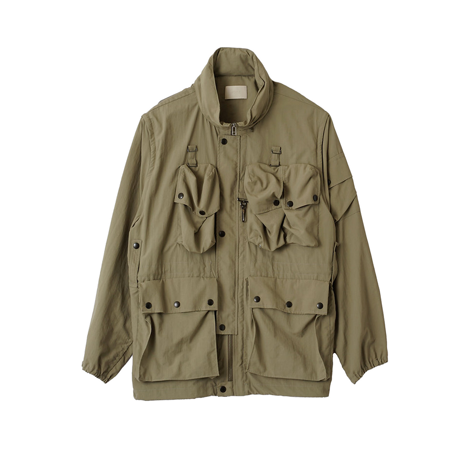 Yoke Multi Pockets Utility Blouson Khaki