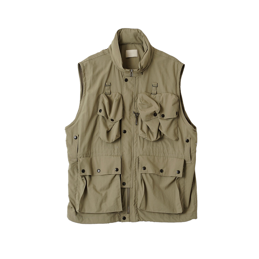 Yoke Multi Pockets Utility Blouson Khaki