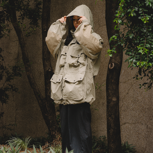 Yoke Multi Pockets Utility Blouson Khaki