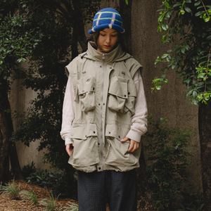 Yoke Multi Pockets Utility Blouson Khaki