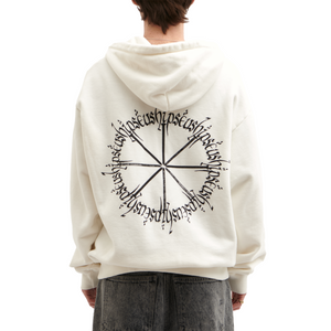 Pseushi Sermon Zip Hoodie White