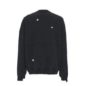 Martine Rose Zip Up Crew Black Washed Black Marlboro