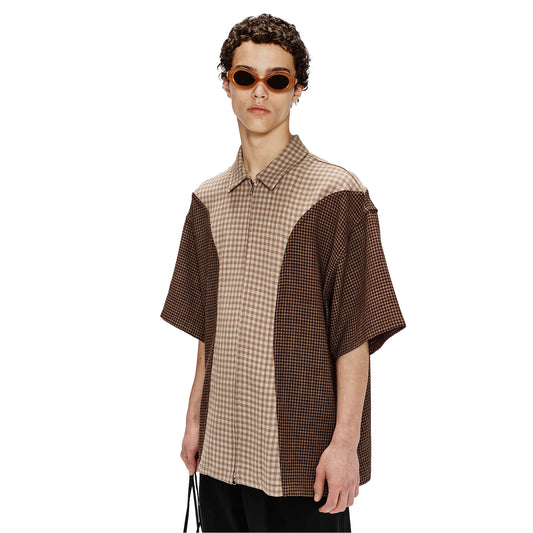 Song For The Mute Zip Up Gym Shirt Beige 251_MSH070_GNGMBGE