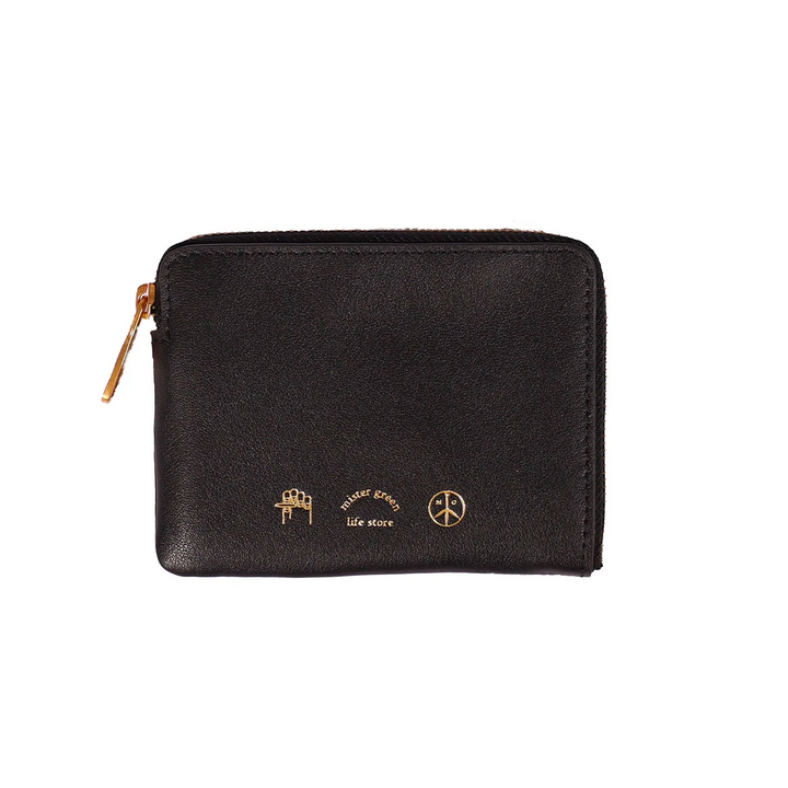 Mister Green Zippered Wallet Black