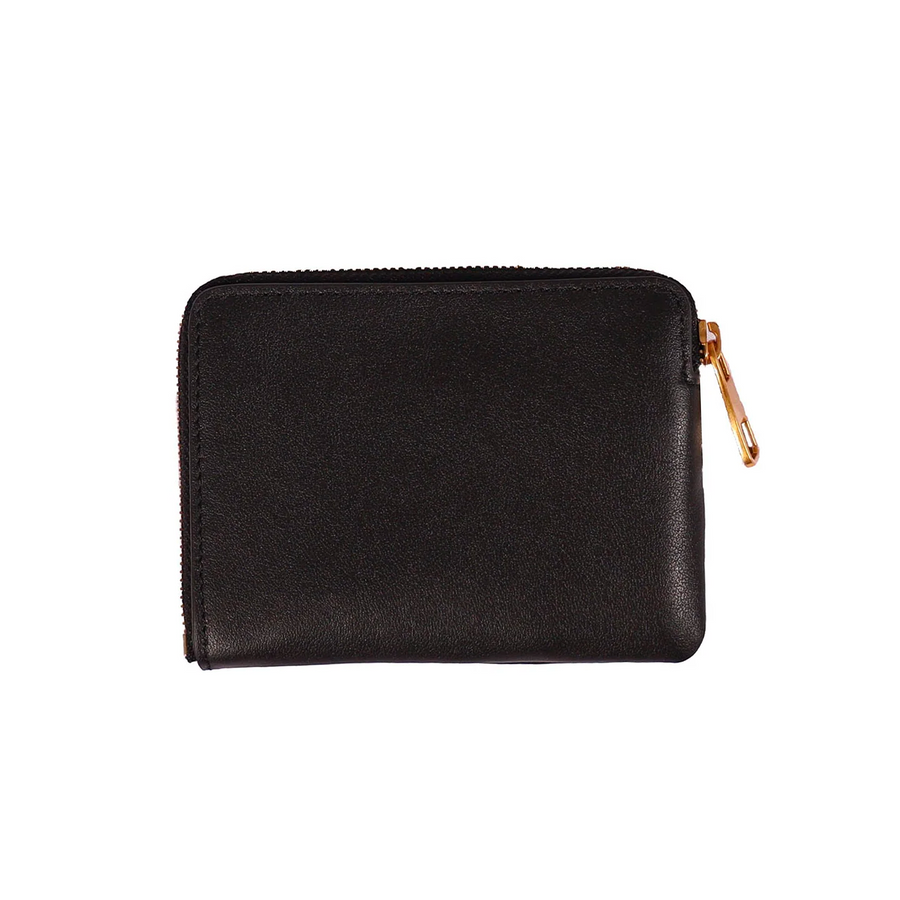Mister Green Leather Zippered Wallet Black