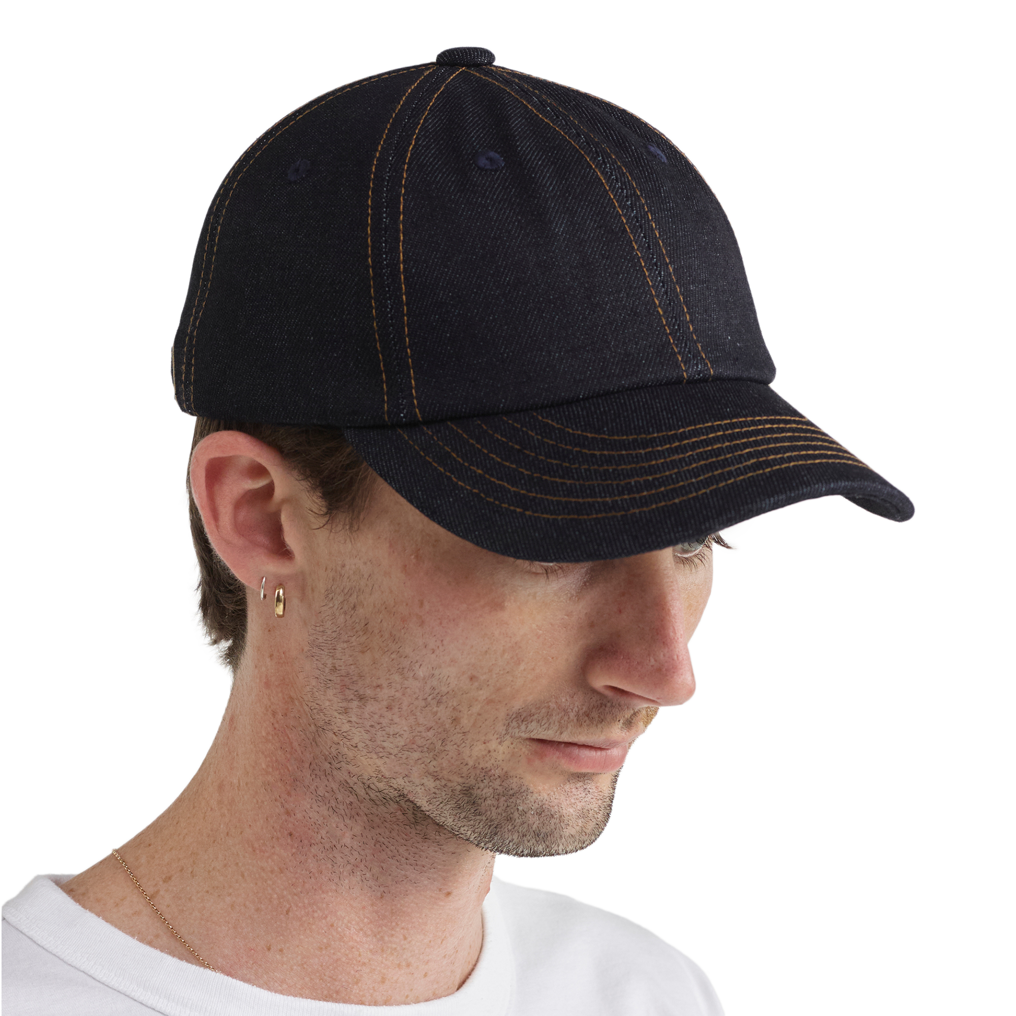 Pseushi Raw Denim Cap Indigo