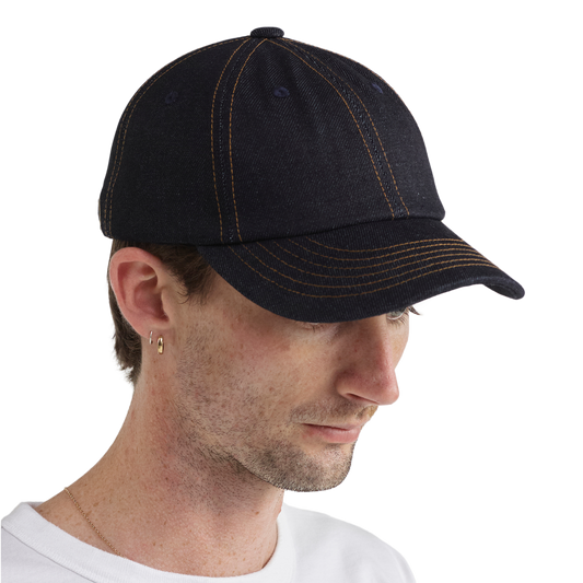 Pseushi Raw Denim Cap Indigo