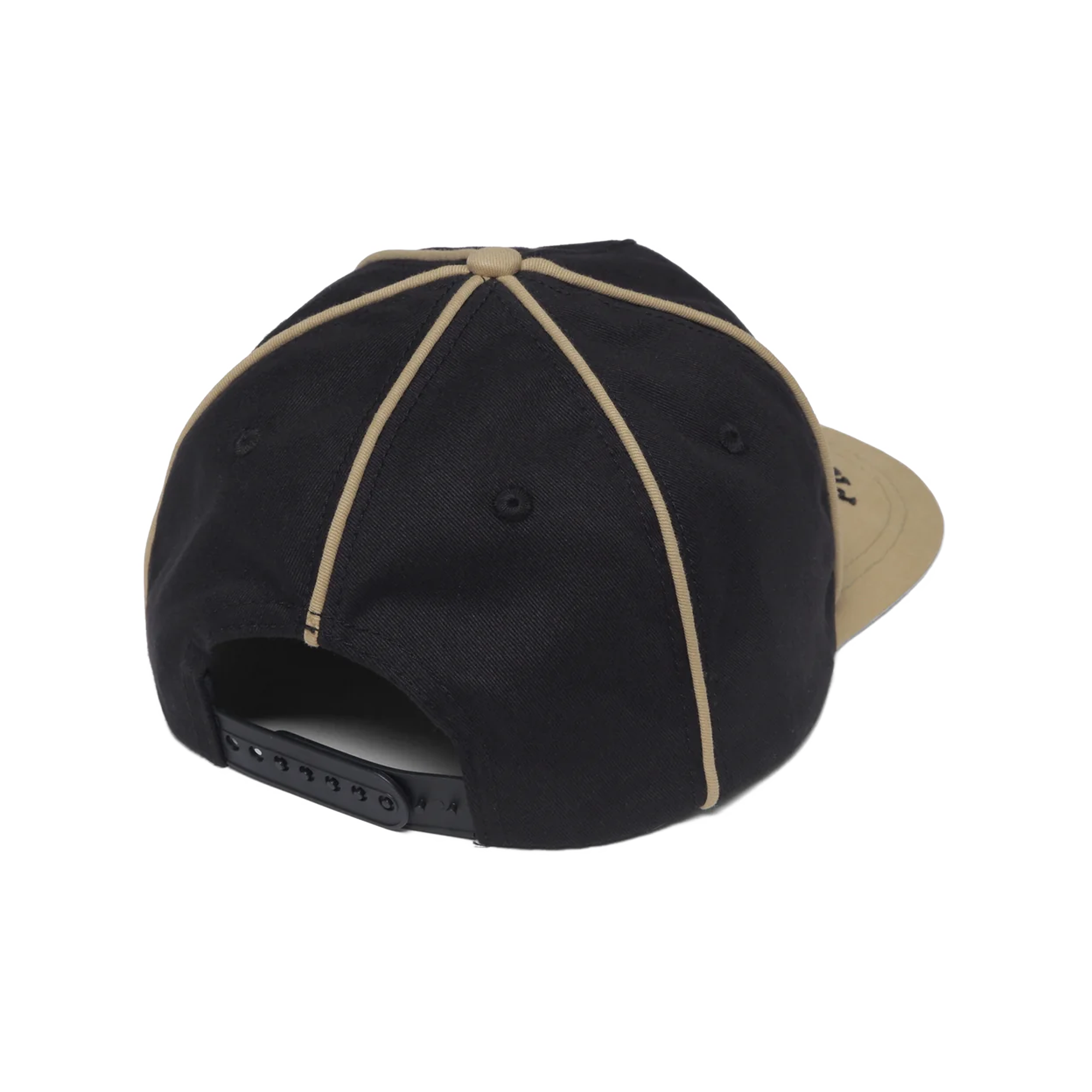 Metalwood Professional Piping Snapback Hat Black