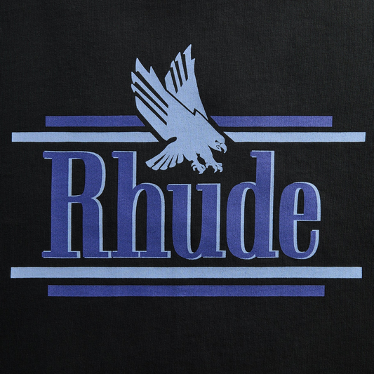 R H U D E Rossa T-Shirt Vintage Black/Blue