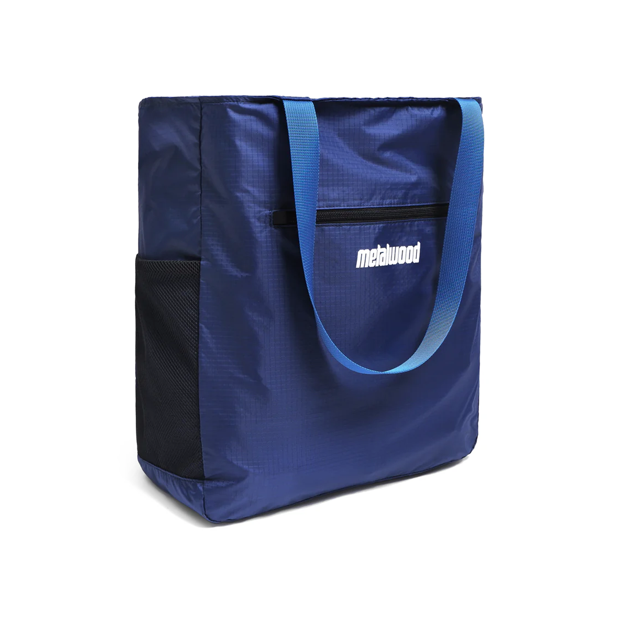 Metalwood Pocketable Tote Blue