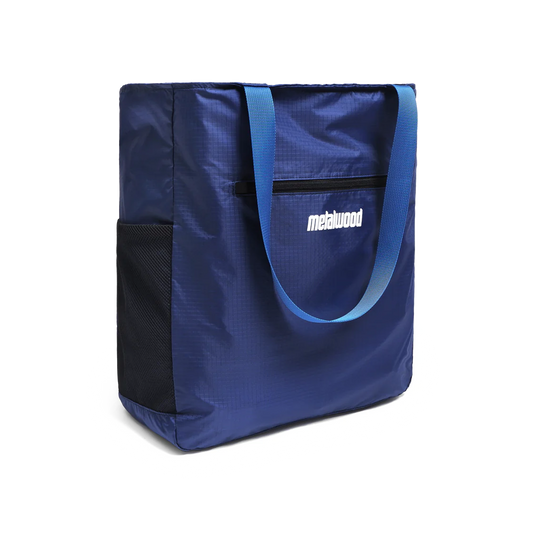 Metalwood Pocketable Tote Blue