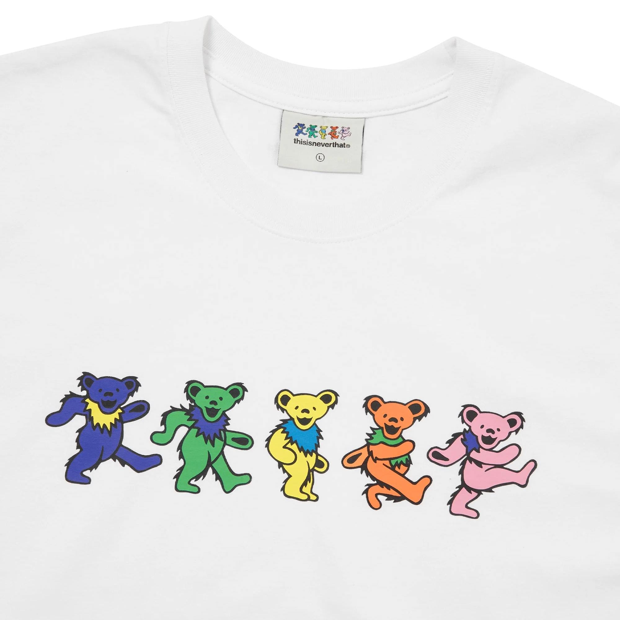 thisisneverthat x Grateful Dead Dancing Bears T-Shirt White
