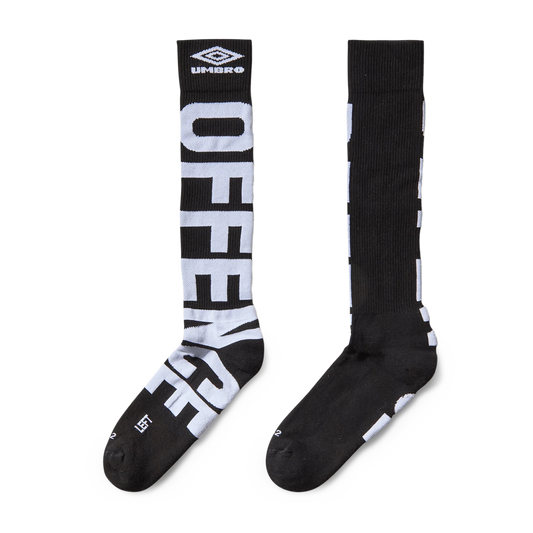 Umbro Offence Defence Socks Black White