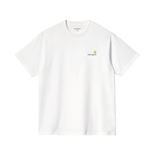 Carhartt WIP S/S American Script T-Shirt White