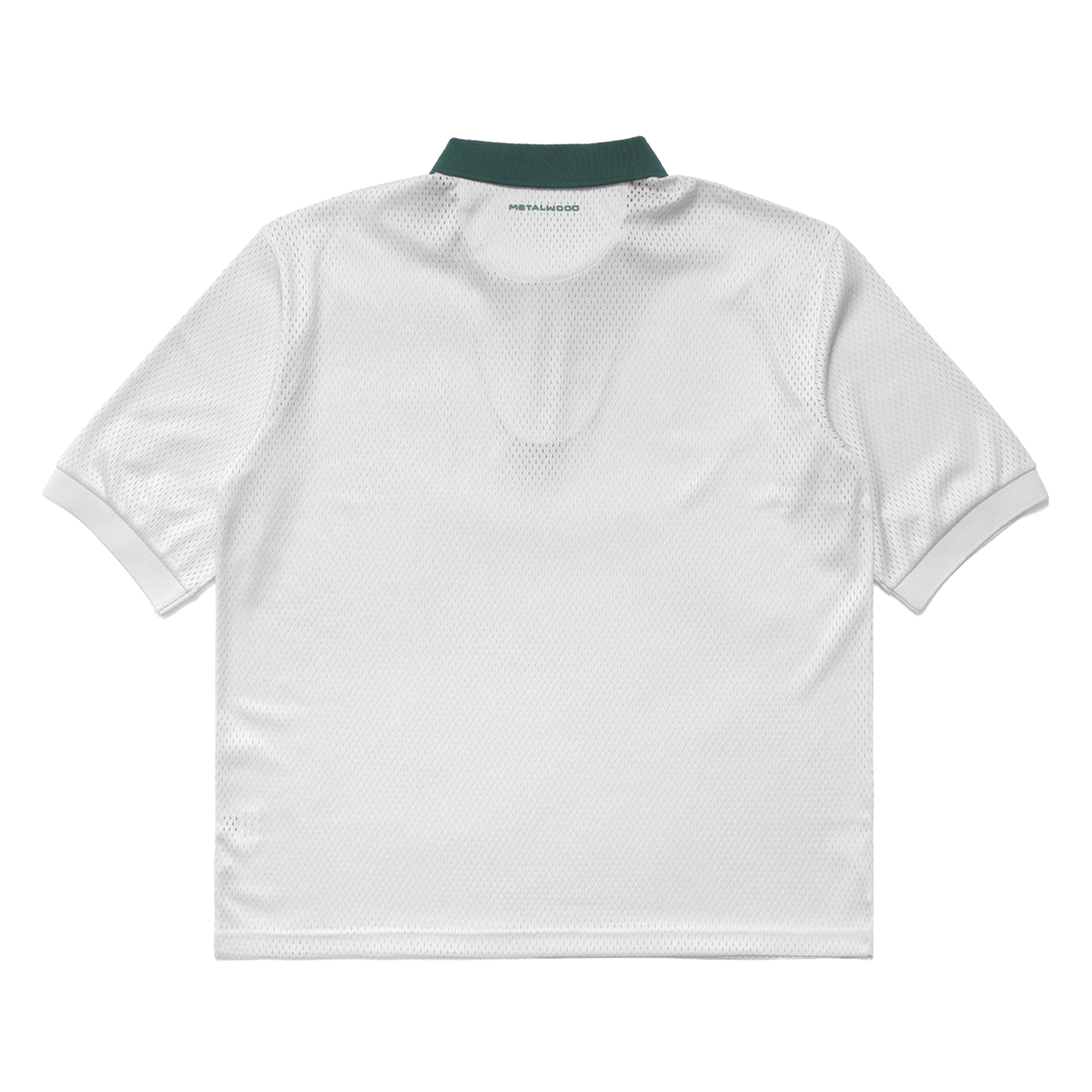 Metalwood Quarter Zip Jersey Polo Natural