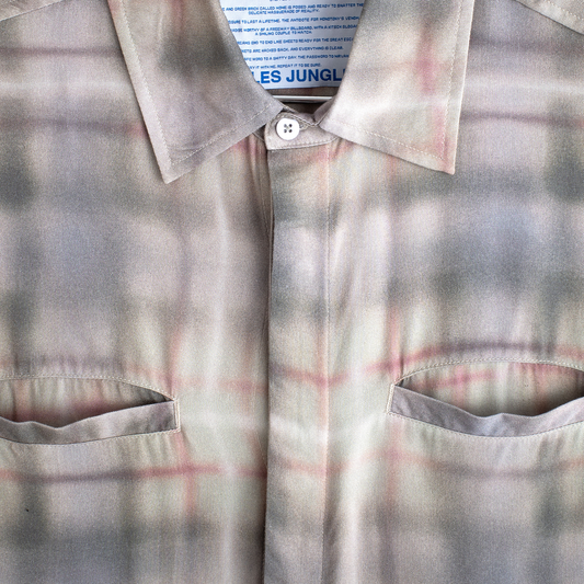 Jungles Jungles Airbrush Plaid Button Up Plaid