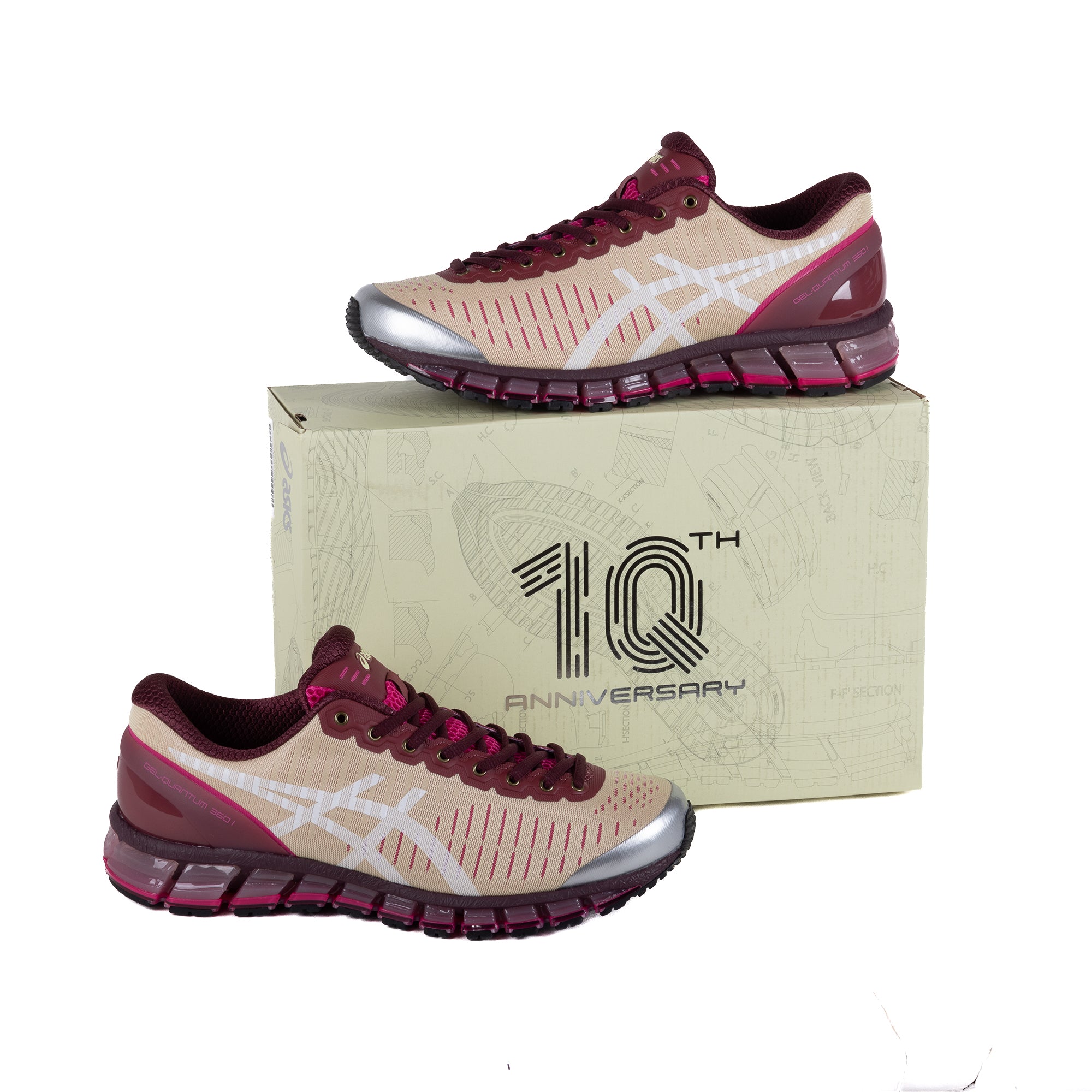 Asics x Above The Clouds Gel-Quantum 360 I Soft Yellow/Brisket Red 1203A823.750