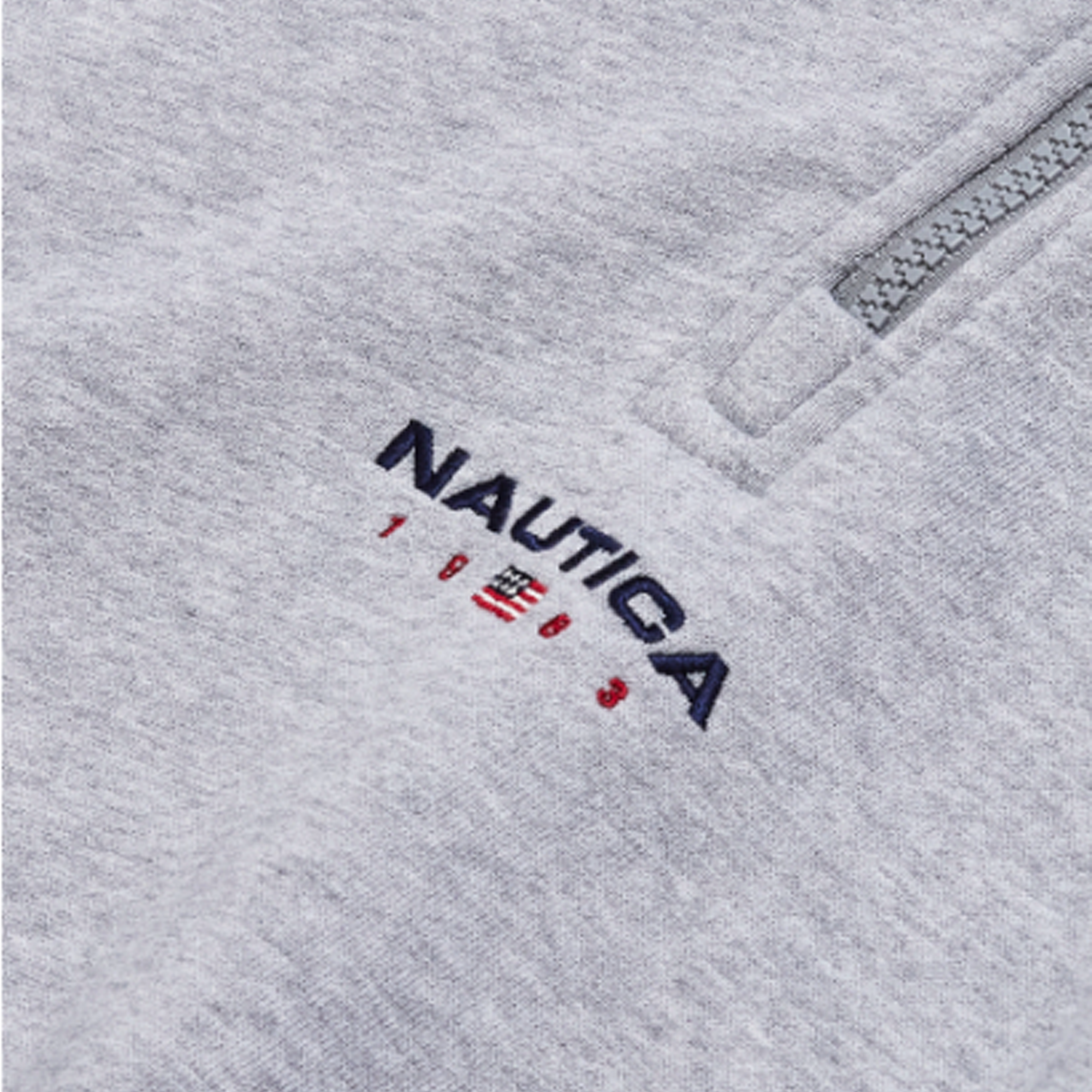 Nautica Korea 83Flag Half-Zip Sweatshirt Melange Grey