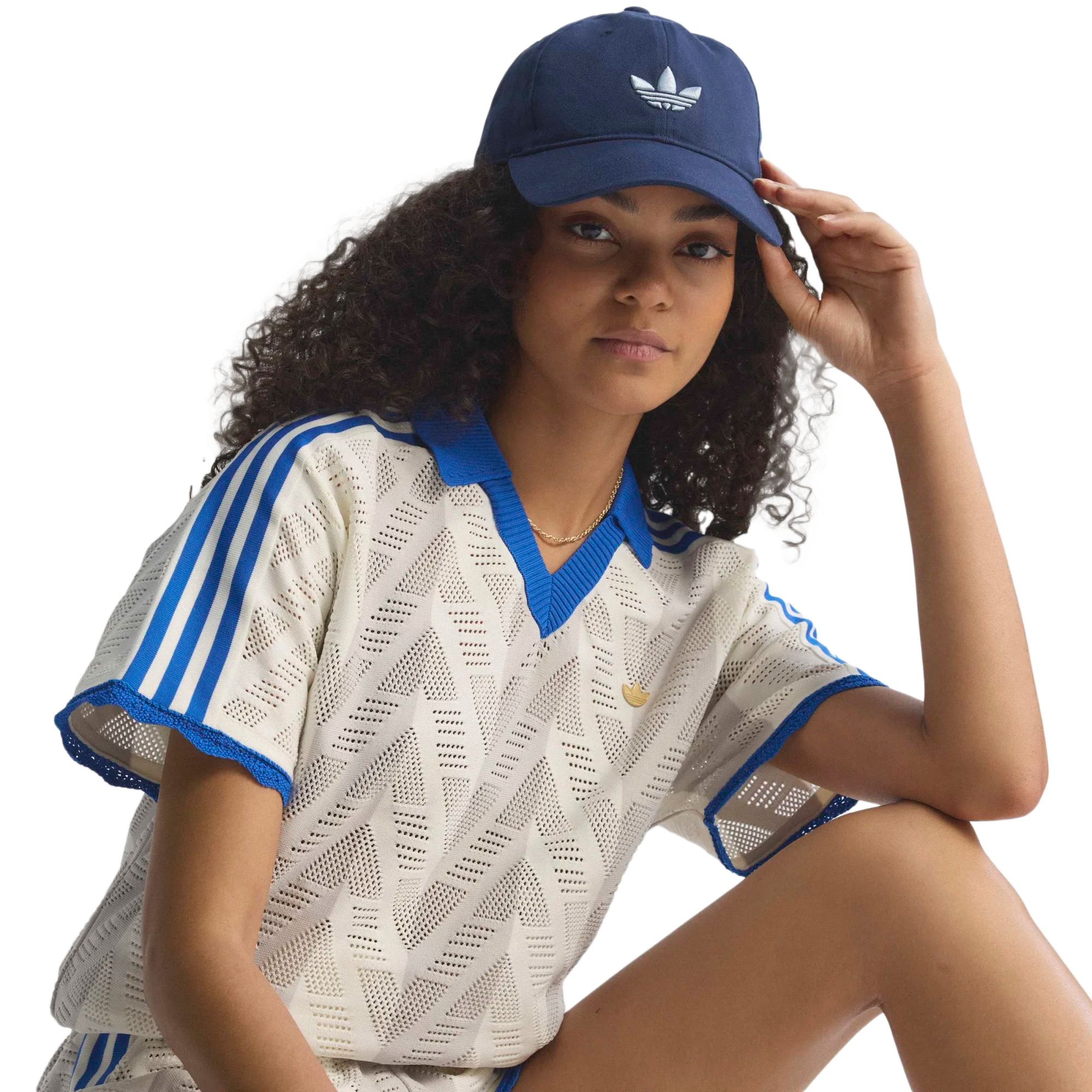 adidas Women's Short Sleeve Polo T-Shirt Owhite/Chapea KC6539