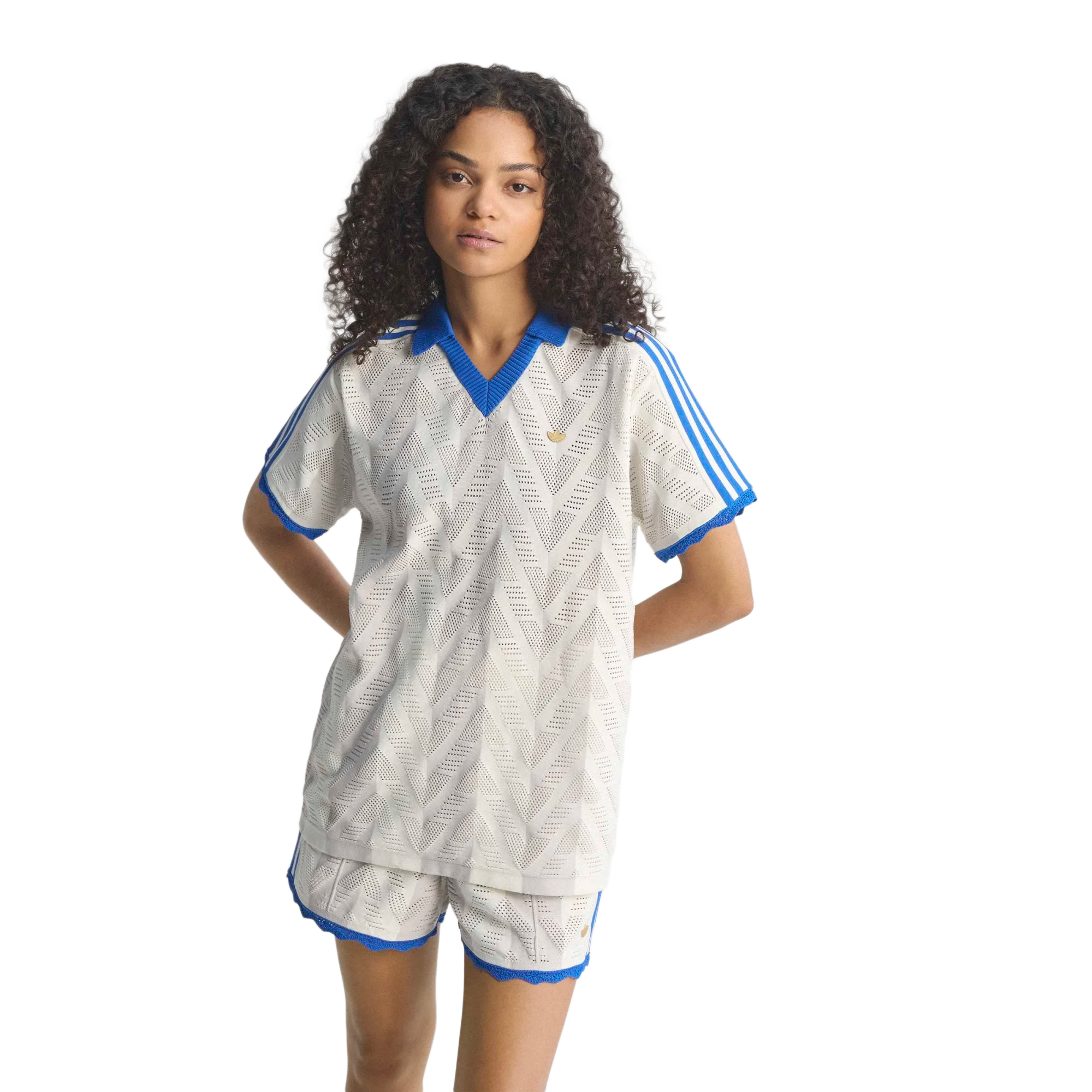 adidas Women's Short Sleeve Polo T-Shirt Owhite/Chapea KC6539