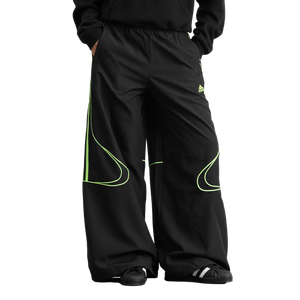 adidas Women's Teamgeist Adicolor Oversized Woven Track Pant Black/Siggnr JV7478