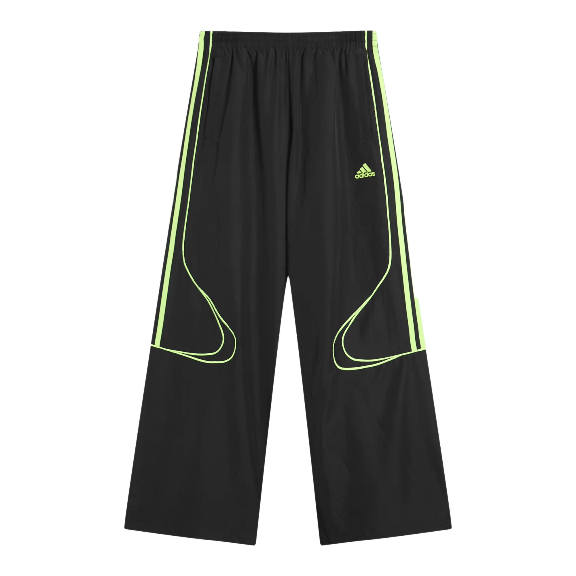 adidas Women's Teamgeist Adicolor Oversized Woven Track Pant Black/Siggnr JV7478