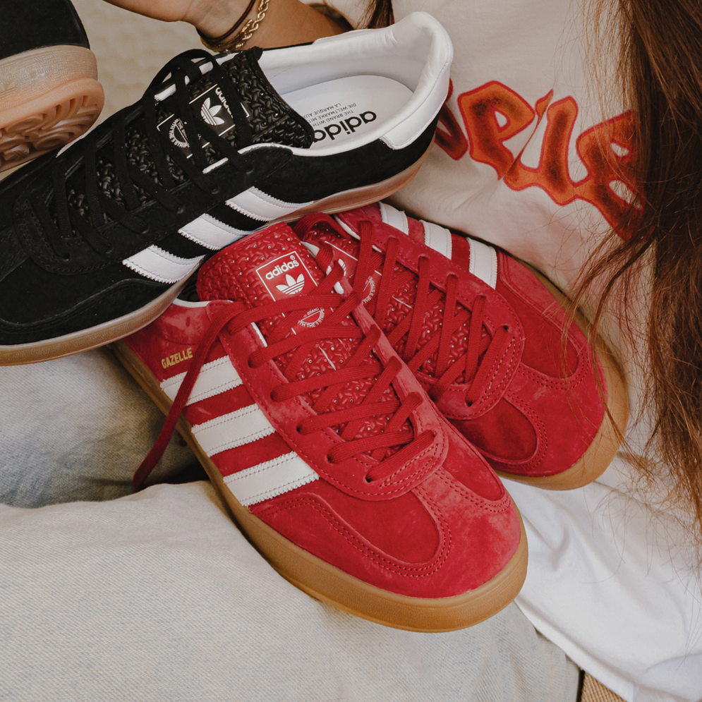 adidas Gazelle Indoor Scarlet/White H06261 – Laced