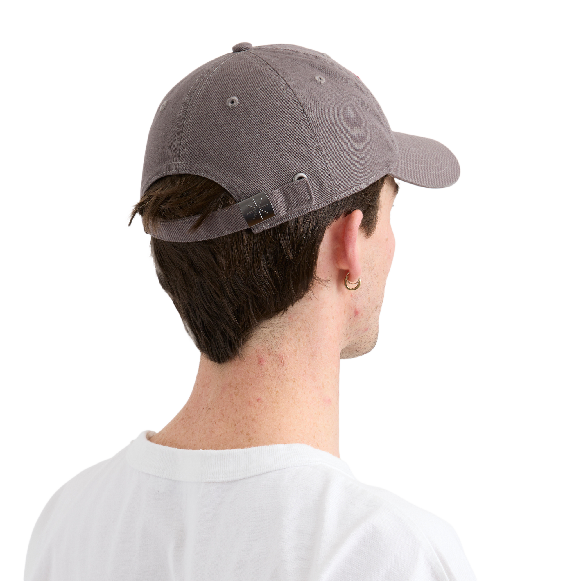 Pseushi Vintage Lettering Cap Grey/Maroon