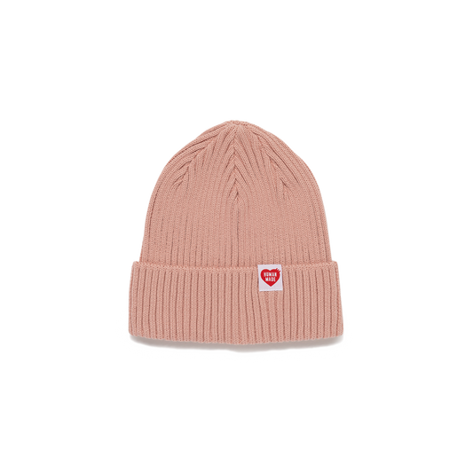Human Made Cotton Rib Beanie Pink HM31GD107